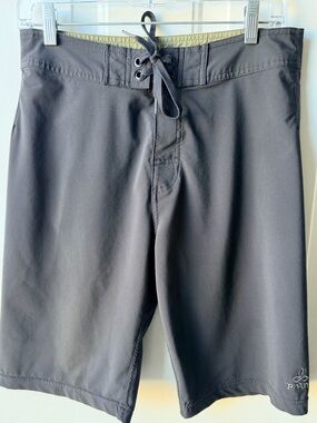 PrAna Men’s Board Shorts Size 28 Gray Surf Swim Hybrid Outdoor Shorts